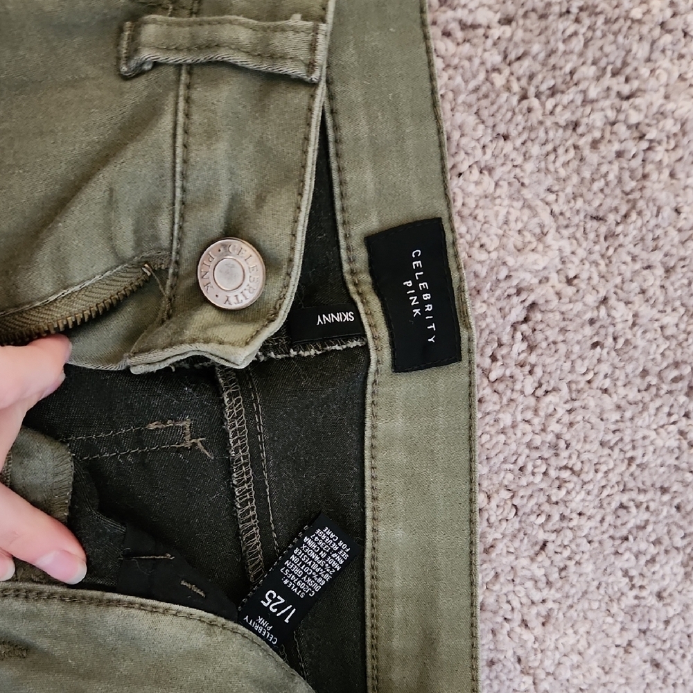 Celebrity Pink Olive Green Jeans